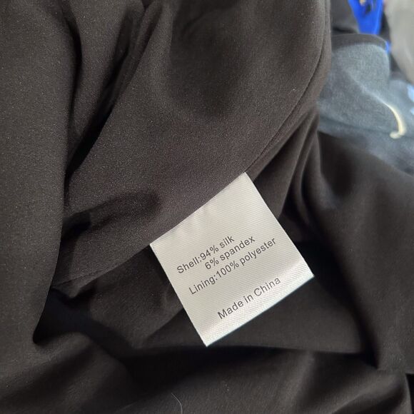 Milly NWT Butterfly Stretch Silk Pam Dress Size 4 Women's Ruched‎ Sheath Blue - Picture 14 of 14